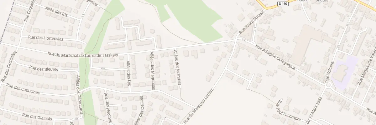 Plan du 5 Rue Mal de Lattre de Tassigny à Courcelles-lès-Lens
