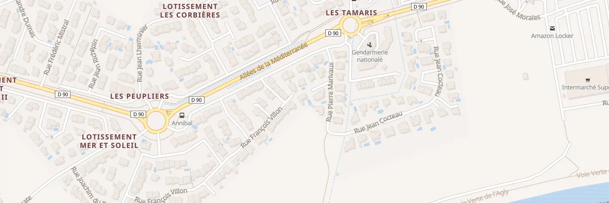 Plan du 10 Rue Pierre Marivaux à Saint-Laurent-de-la-Salanque