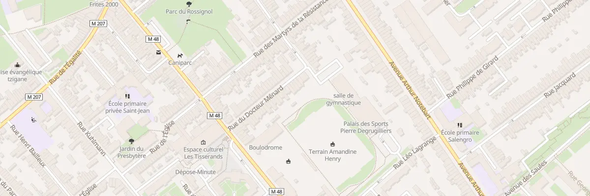 Plan du 34 Rue du Docteur Ménard à Lille
