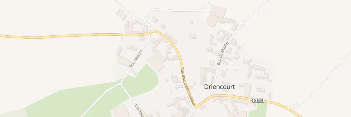 Plan du 9 Rue d’Aizecourt le haut à Driencourt