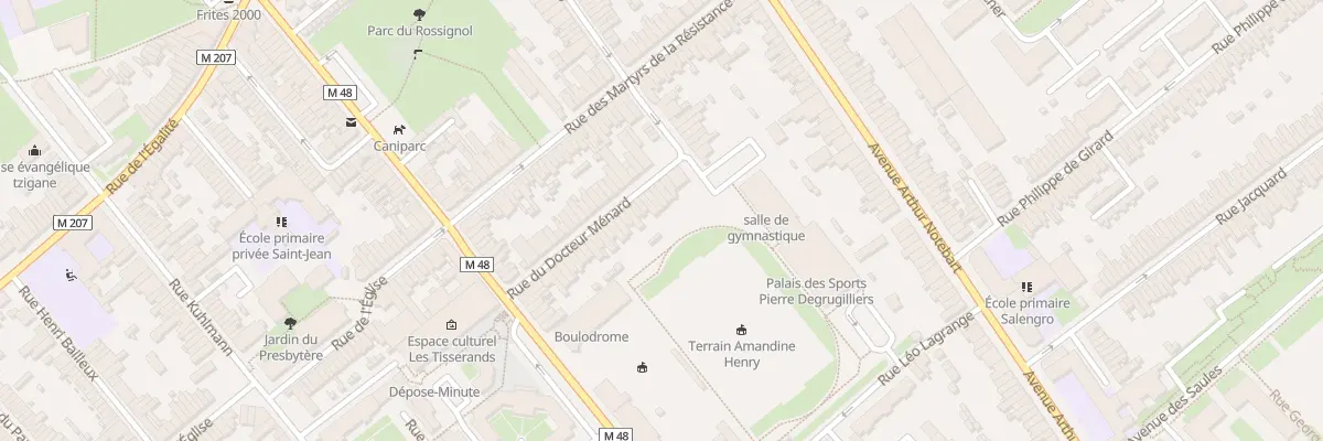 Plan du 36 Rue du Docteur Ménard à Lille
