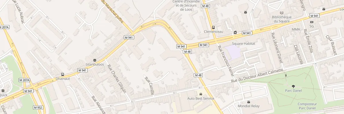 Plan du 221 Rue du Maréchal Foch à Loos