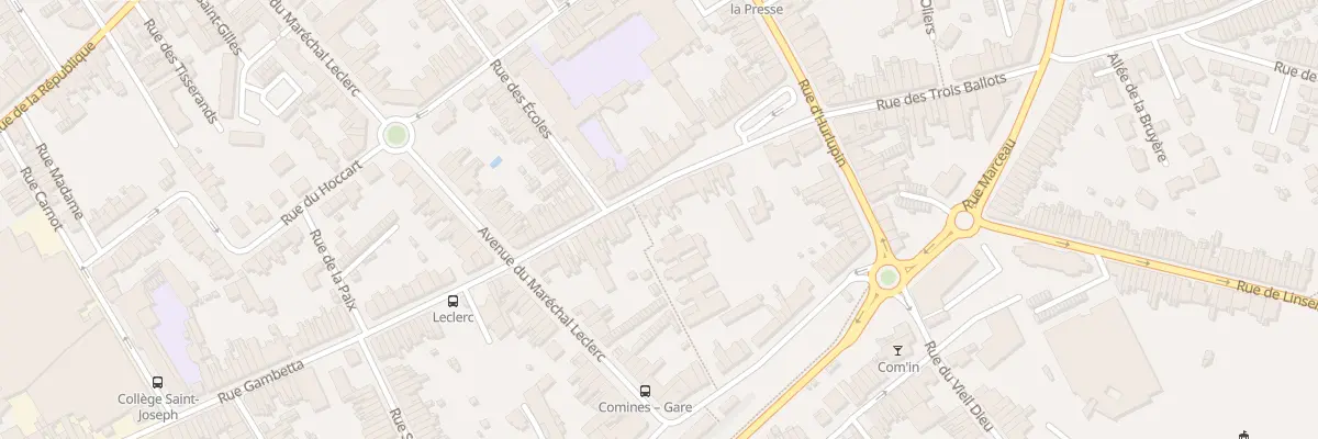 Plan du 5 Rue Gambetta à Comines