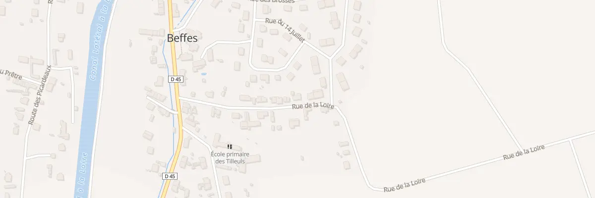 Plan du 15 Rue de la Loire à Beffes