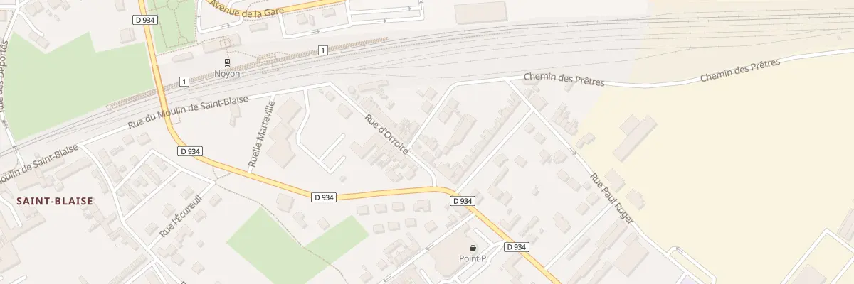 Plan du 109 Rue d’Orroire à Noyon