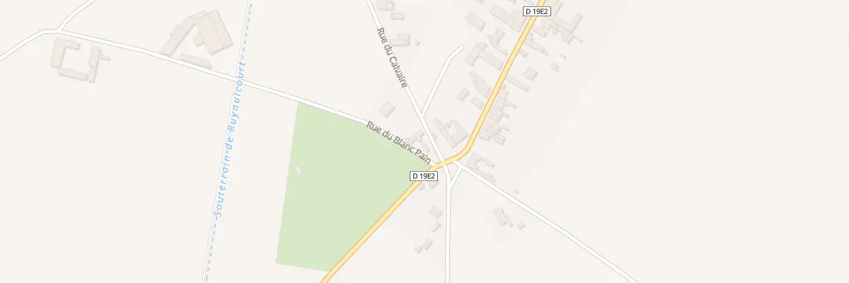 Plan du 1 Rue du Calvaire à Ruyaulcourt