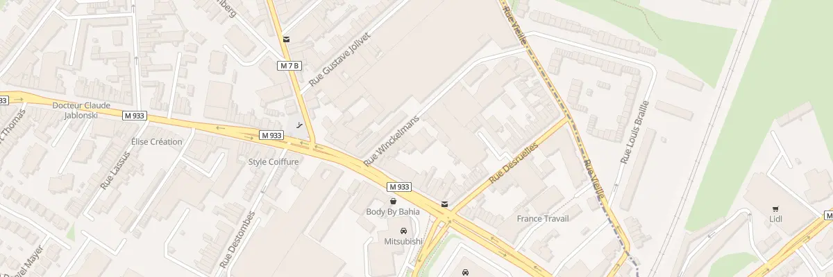 Plan du 16 Rue Winckelmans à Lille