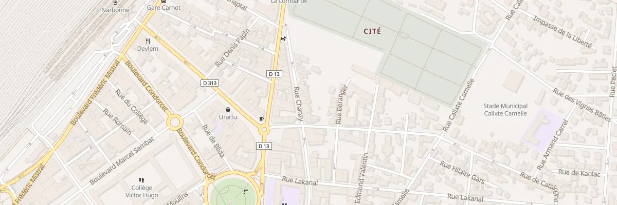 Plan du 36 Rue Chanzy à Saint-Papoul
