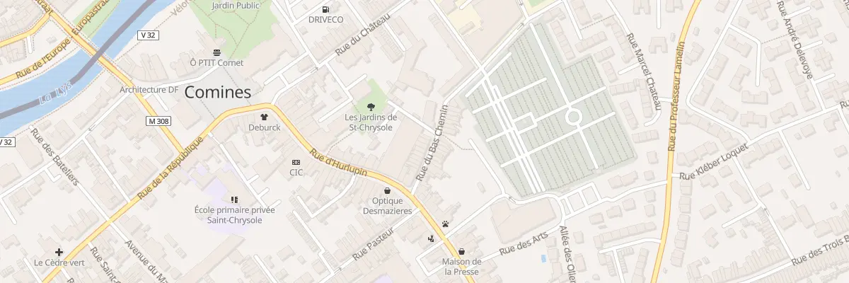 Plan du 13 Rue du Bas Chemin à Comines