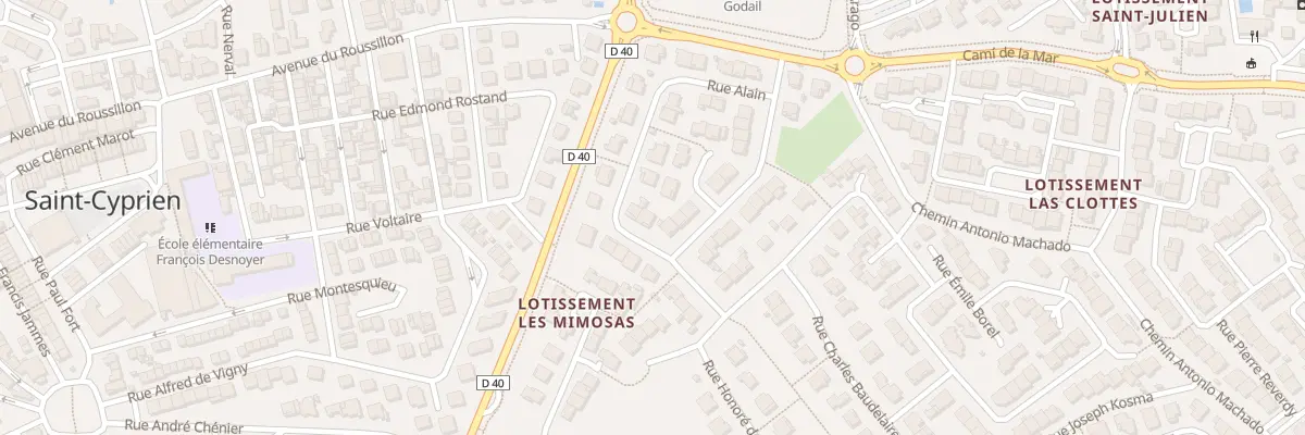 Plan du 2 Rue Alain à Saint-Cyprien