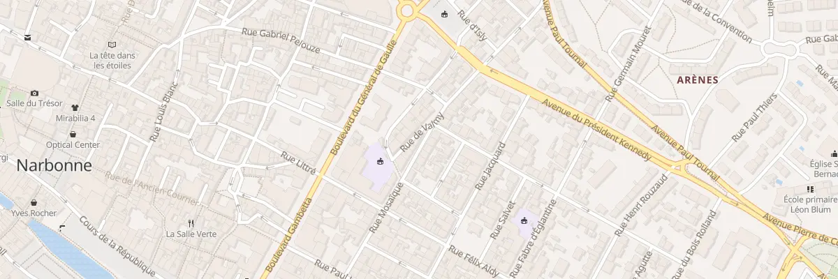 Plan du 8 Rue de Valmy à Narbonne