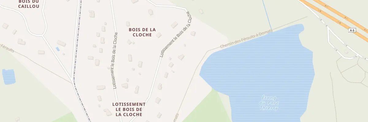 Plan du 5119 Bois de la Cloche à Foucherolles