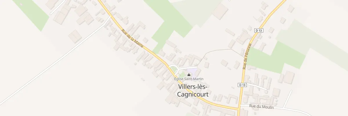 Plan du 22 Rue de la Mairie à Villers-lès-Cagnicourt