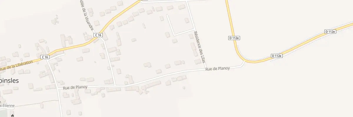 Plan du 16 Rue de Planoy à Voinsles