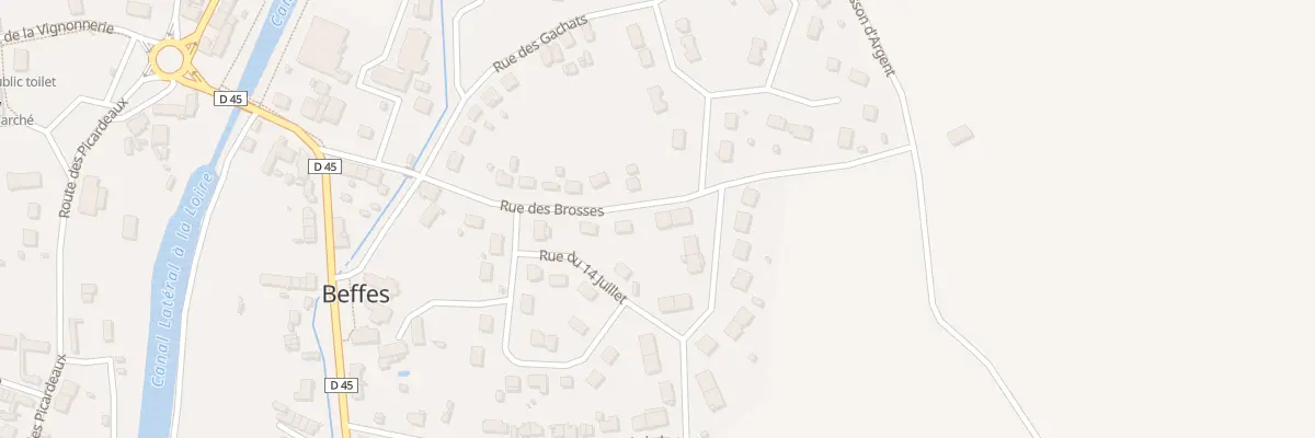 Plan du 10 Rue des Brosses à Beffes