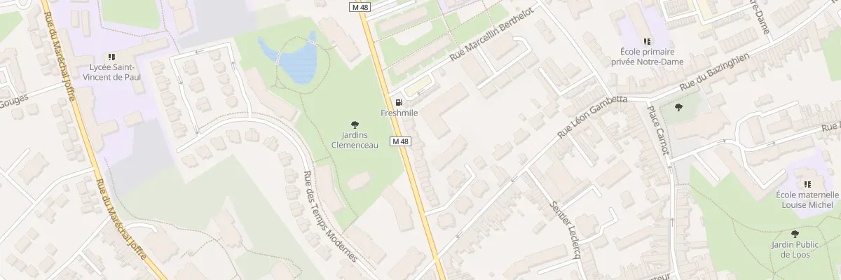 Plan du 312 Rue Georges Clemenceau à Loos