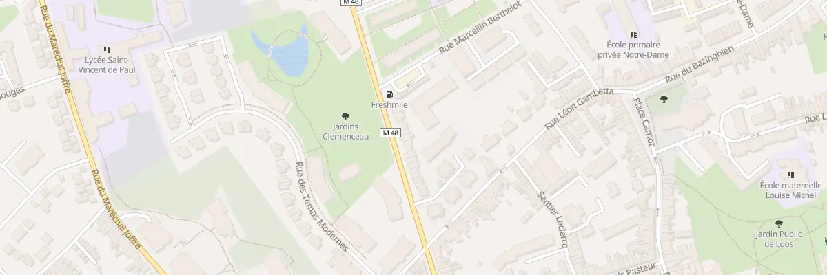 Plan du 304 Rue Georges Clemenceau à Loos