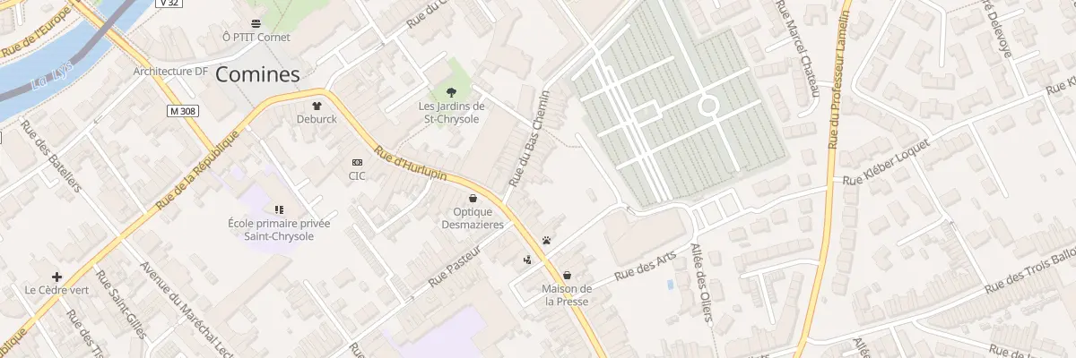 Plan du 4 Rue du Bas Chemin à Comines
