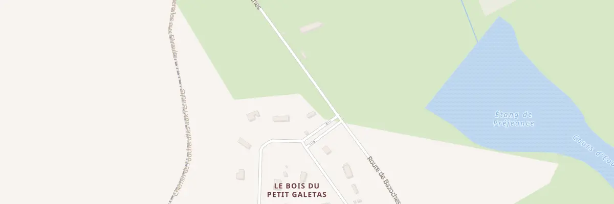Plan du 3 Le Bois du Petit Galetat à Foucherolles
