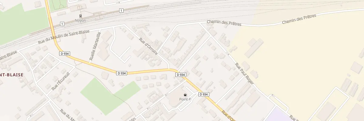 Plan du 25 Rue Emile Loubet à Noyon