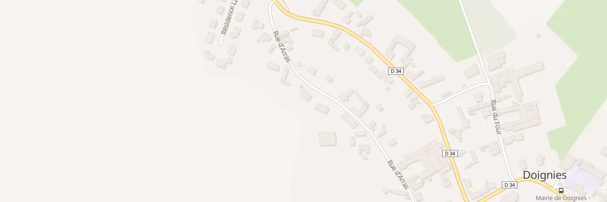 Plan du 9T Rue d’Arras à Doignies