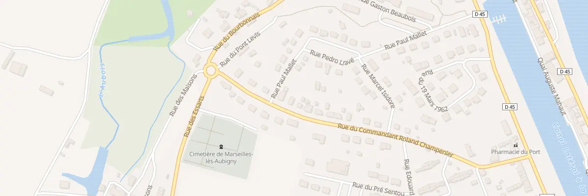 Plan du 24 Rue Roland Champenier à Marseilles-lès-Aubigny