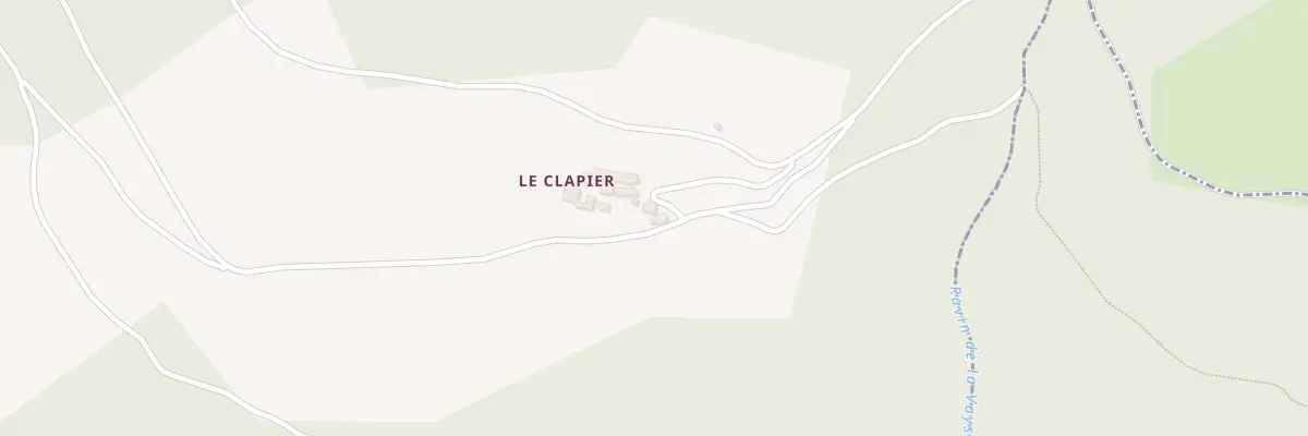 Plan du 5403 Le Clapier à Saint Geniez d’Olt et d’Aubrac
