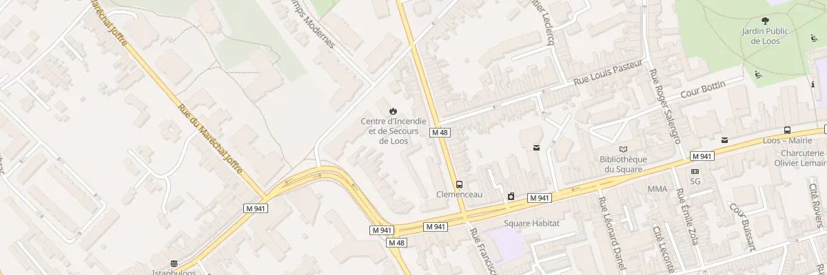 Plan du 101 Rue Georges Clemenceau à Loos