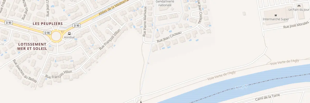 Plan du 2 Rue Jean Cocteau à Saint-Laurent-de-la-Salanque