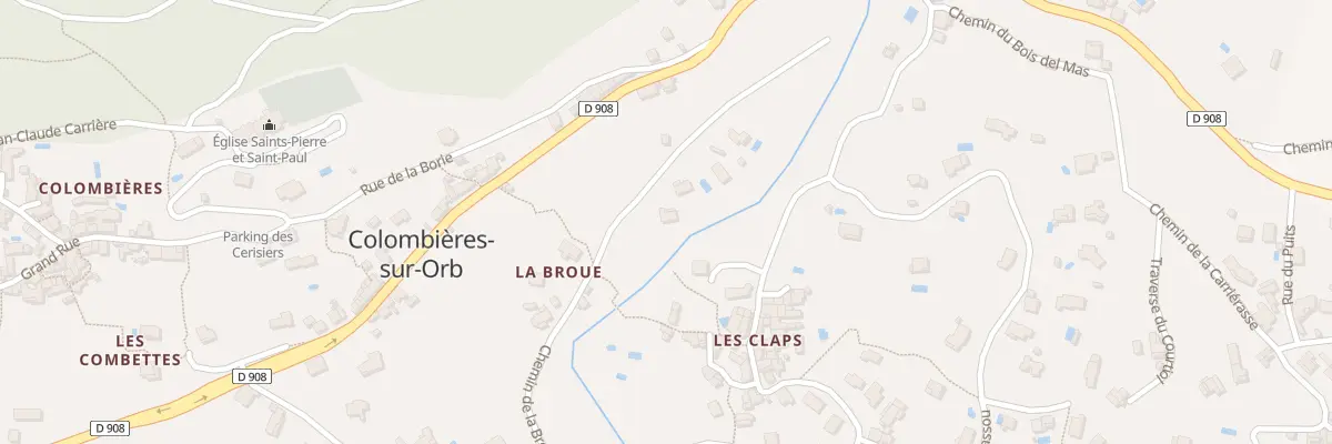 Plan du 5239 La Broue à Colombières-sur-Orb