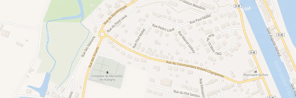 Plan du 22 Rue Roland Champenier à Marseilles-lès-Aubigny
