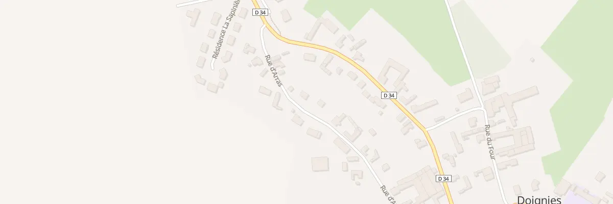 Plan du 12B Rue d’Arras à Doignies