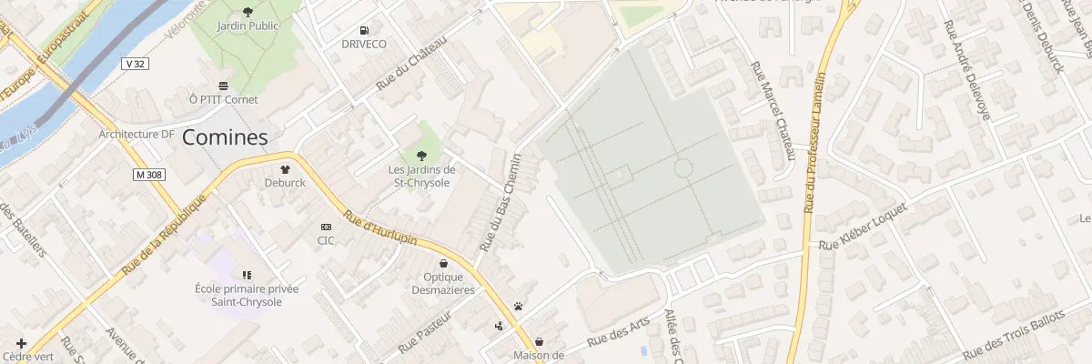 Plan du 30 Rue du Bas Chemin à Comines