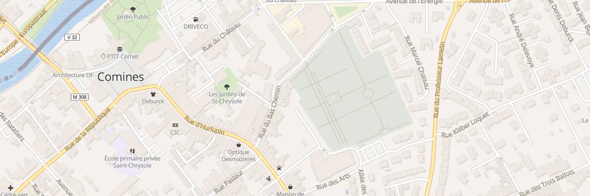 Plan du 32 Rue du Bas Chemin à Comines