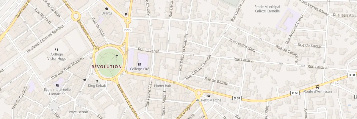 Plan du 4 Rue Lakanal à Narbonne