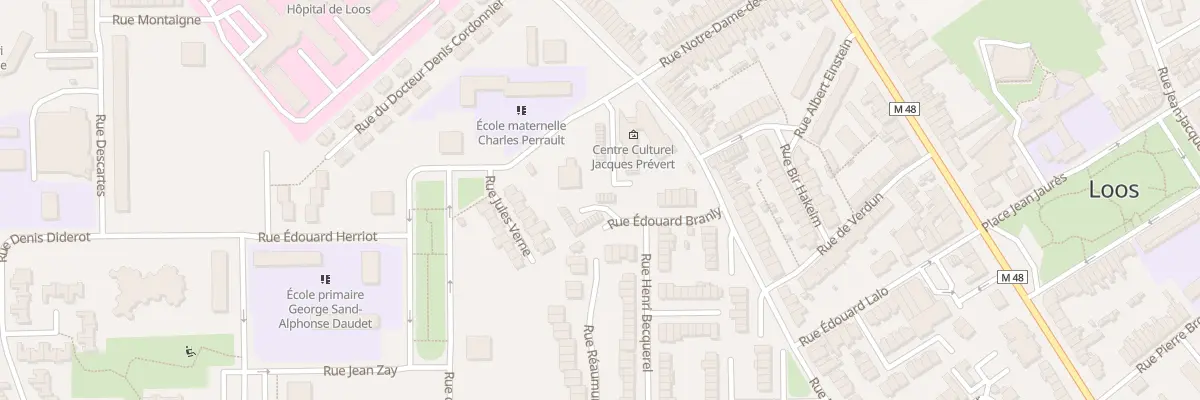 Plan du 1 Pav Ribot Rue Lumiere à Loos