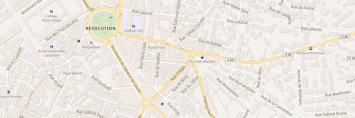 Plan du 17 Rue de Barcelone à Narbonne