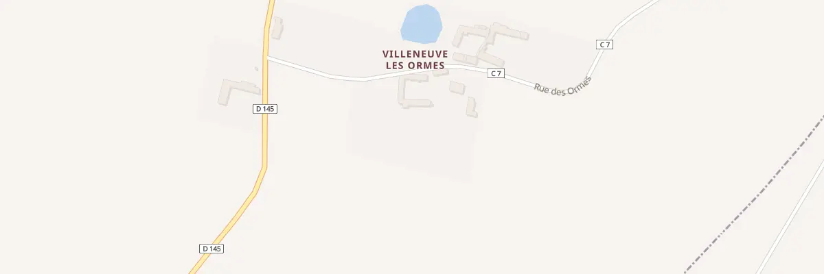 Plan du 5091 Villeneuve les Ormes à Blennes