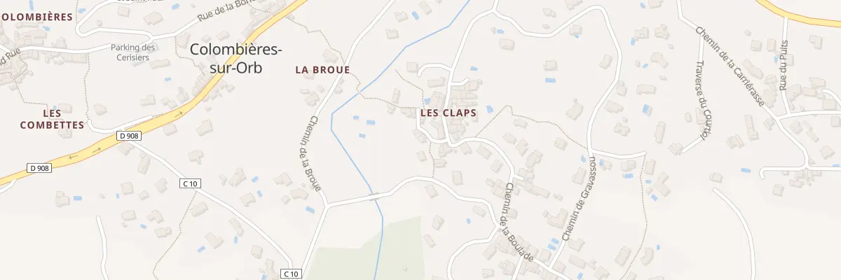 Plan du 5238 Les Claps à Colombières-sur-Orb