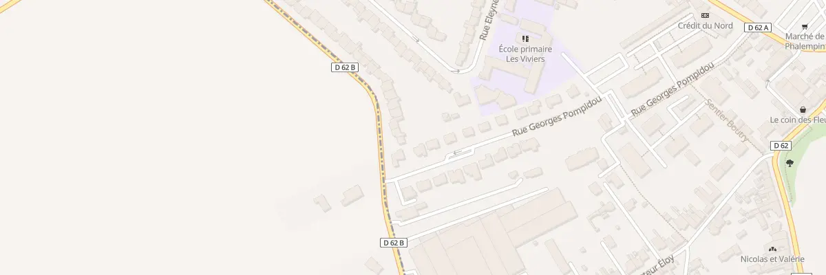Plan du 102 Rue du Mal Foch à Phalempin