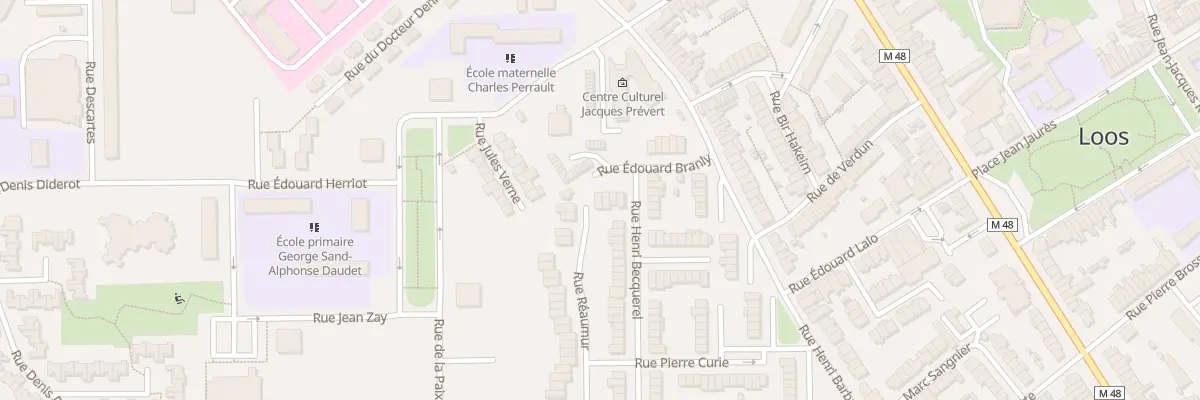 Plan du 7 Rue Édouard Branly à Loos