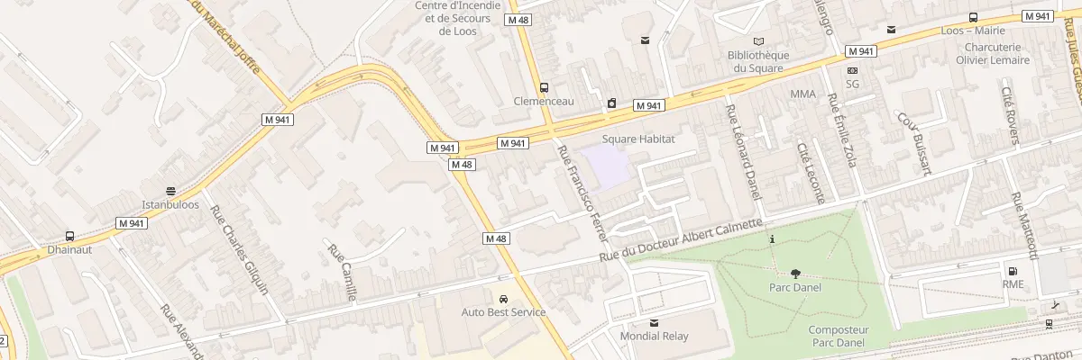 Plan du 205 Rue du Maréchal Foch à Loos