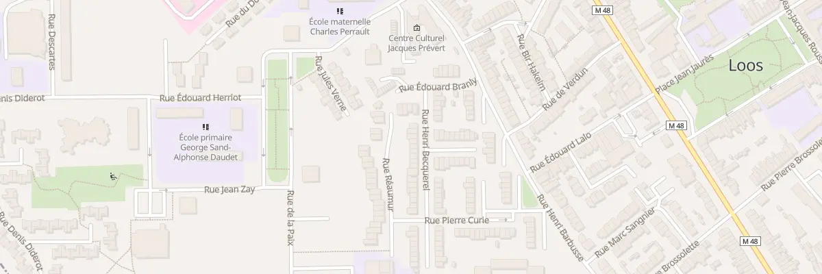 Plan du 6 Rue Henri Becquerel à Loos