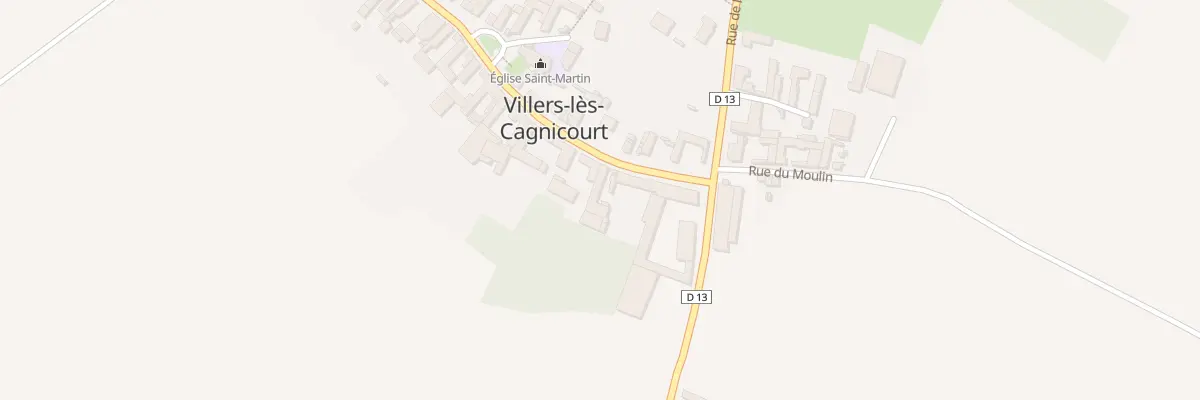 Plan du 1 Rue de la Mairie à Villers-lès-Cagnicourt