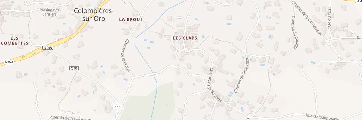 Plan du 5155 Les Claps à Colombières-sur-Orb