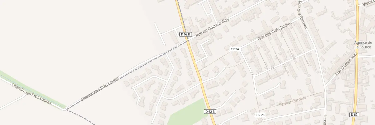 Plan du 73 Rue du Mal Foch à Phalempin
