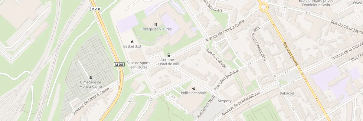 Plan du 91 Av de Mont A Camp Lomme à Lille