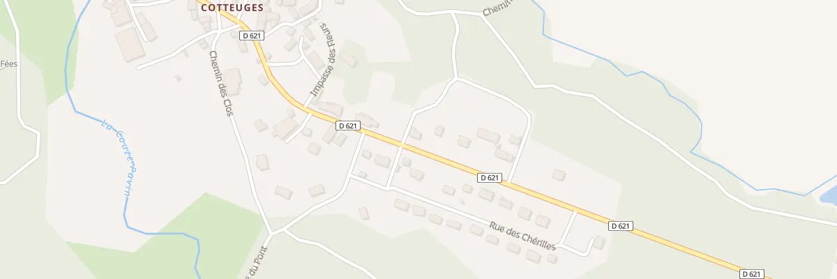 Plan du 5147 Cotteuge à Saint-Diéry
