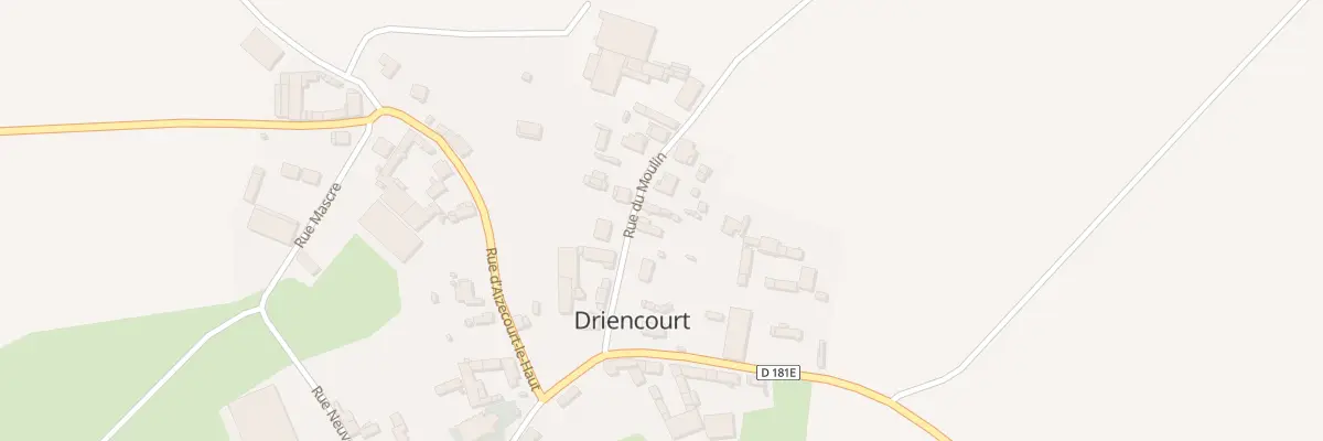Plan du 8 Rue du Moulin à Driencourt