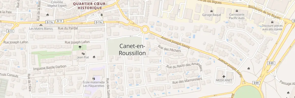 Plan du 3 Rue des Droits de l’Homme et à Canet-en-Roussillon